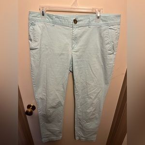 Women’s Banana Republic pants color baby blueish/ green size 10